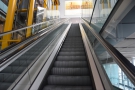 A second escalator takes you to the top floor and the departure gates.