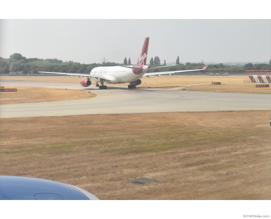 We're also behind a Virgin Atlantic Airbus A330-300...