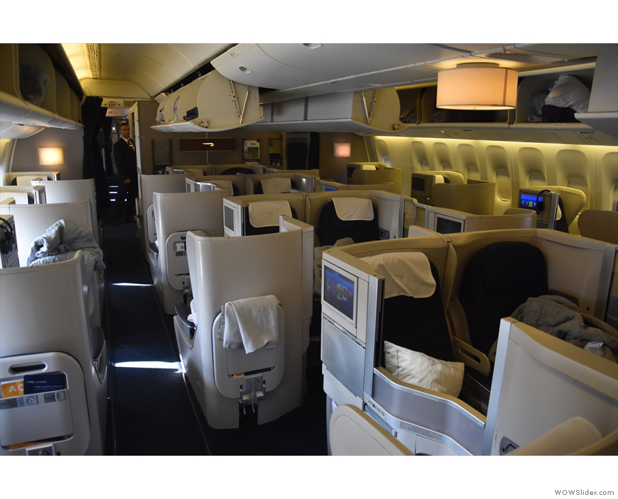 One last look at the (by now) empty Club World cabin...