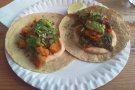Later on that evening, I had the sweet potato tacos from Pink Cactus for dinner.