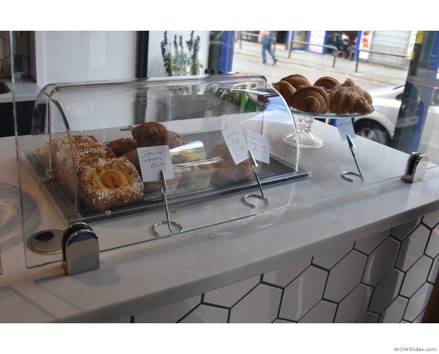 Down to business. You cacn order when you enter, where you'll find pastries...