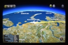 We were still flying along the northern coast of Russia...