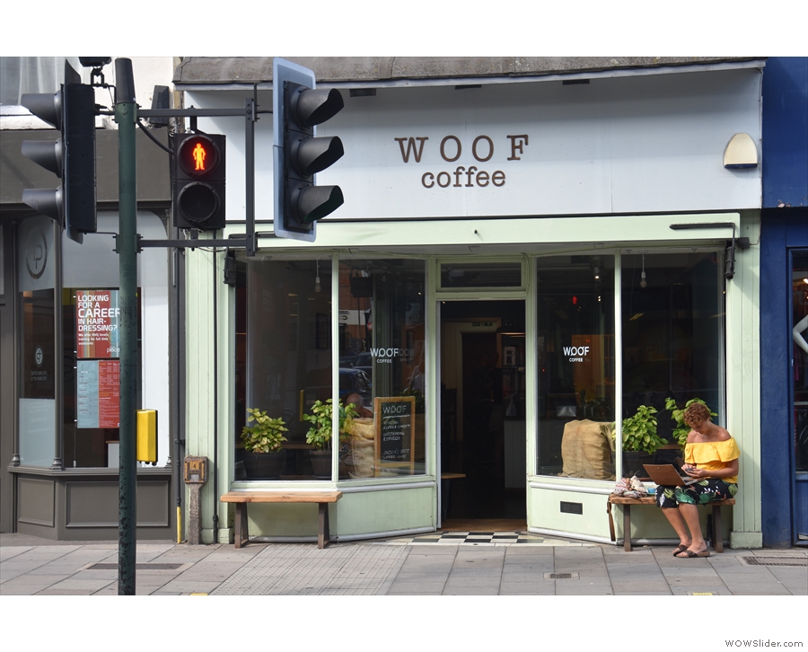 On the north side of Broad Street in Teddington you'll find Woof Coffee.