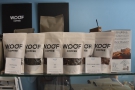 ... while at the far end are various bags of tea, confusingly with (Woof) coffee on them.