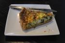 I also had a slice of the spinach quiche, served warm, which was lovely.