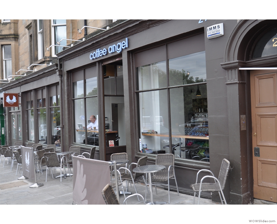 Coffee Angel in Edinburgh, where I wrote my first ever Coffee Spot