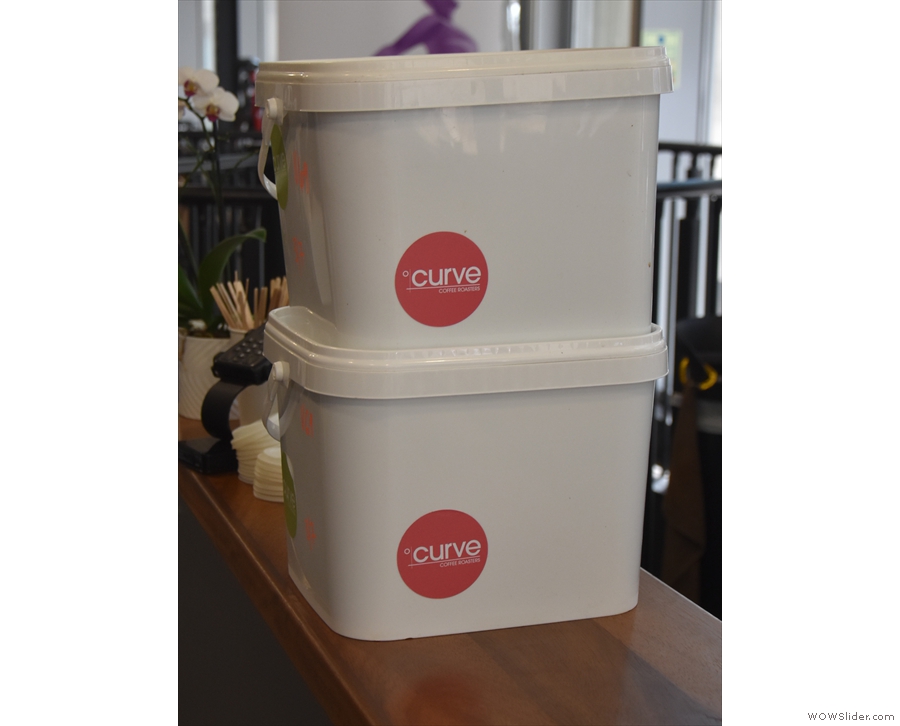 There was a delivery from Curve while I was there. The reusable tubs are a great idea.