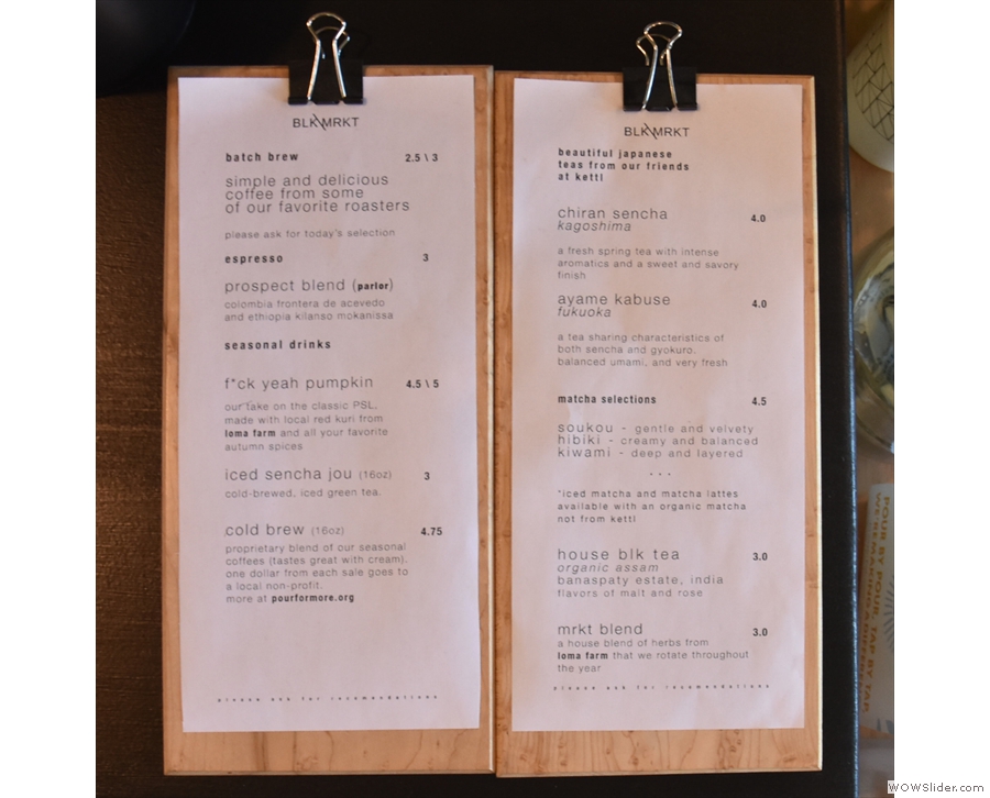 ... joined by a more complex set of menus on the clipboard.
