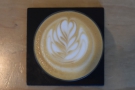 I was very impressed with the latte art...