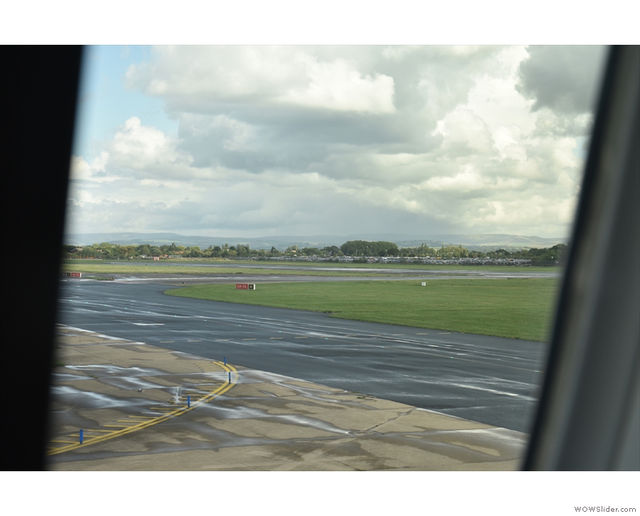 The good news is that we're very close to the end of the runway, but even so, it takes...