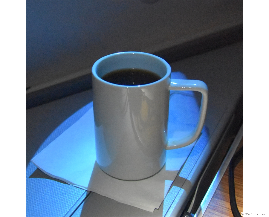 I got some American Airlines' coffee, but I have to say it wasn't very good.