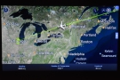 By now we're well across Canada, having recently flown just north of Montreal.