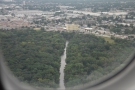 The Des Plaines River cuts right through the woods, running north to south.