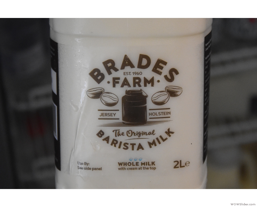 The milk, by the way, is from Brades Farm.