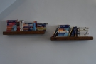 There's also a travel-themed (well, guidebook-themed) pair of book shelves.