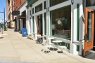 There's outside seating on both Monroe Center and, seen here, on Ottawa Avenue.