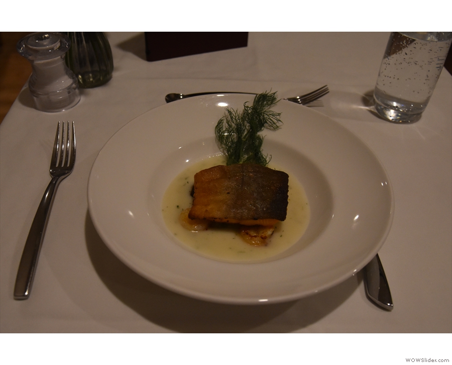 ... followed by pan-roasted Arctic Char... 