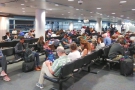 The usual crowded gate, where there aren't enough seats for a full A380.