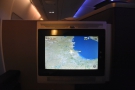 And finally, that's the biggest and clearest TV screen I've ever had on a plane.