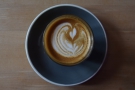 Lovely latte art and presentation.