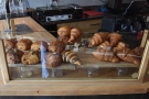 Everything else is along the side of the counter, starting with the pastries.