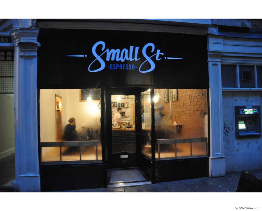 Small Street Espresso, a gem in the heart of Bristol, had only just opened when I visited.