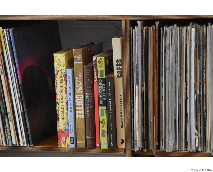 A gap in the records makes room for a small library. My book is in good company!