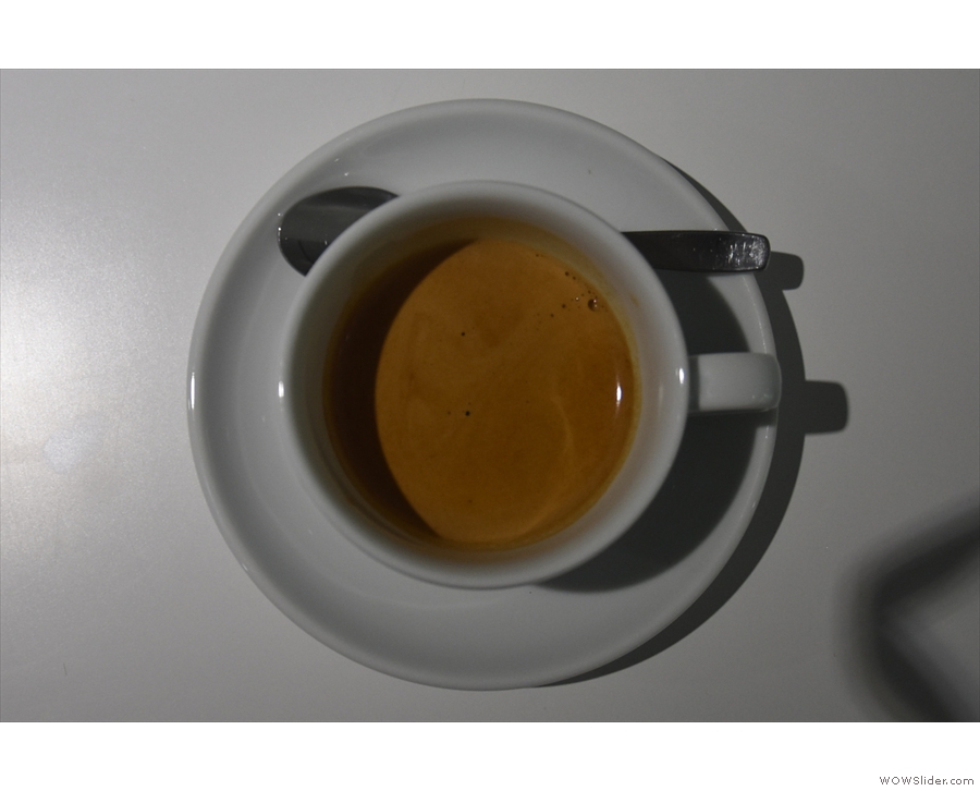 I'll leave you with one last shot of the espresso. It tasted just as good as it looked!