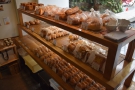 It's the takeaway bakery part, with shelves full of bread, rolls and pastries...