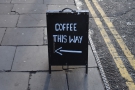 I love a good A-board that provides clear, concise directions.