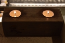 There are some nice touches, including these candles, which come out in the evneing.