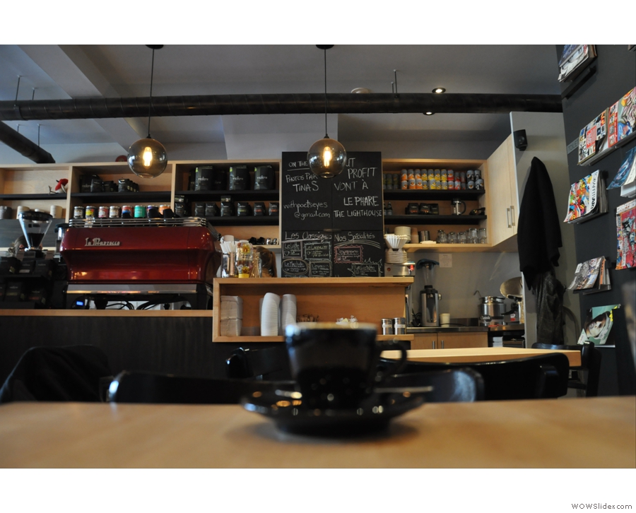 Montreal's neighbour coffee shop, Cafe Plume