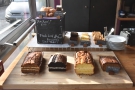 If you're hungry, there's a selection of cake available at the front of the counter...