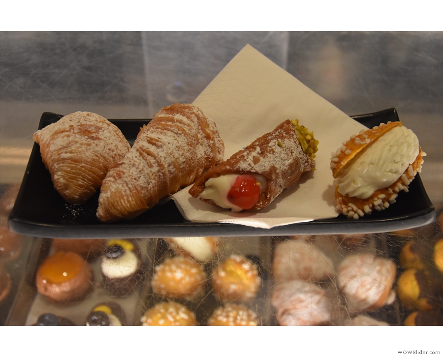 ... which we enjoyed with a selection of pastries...