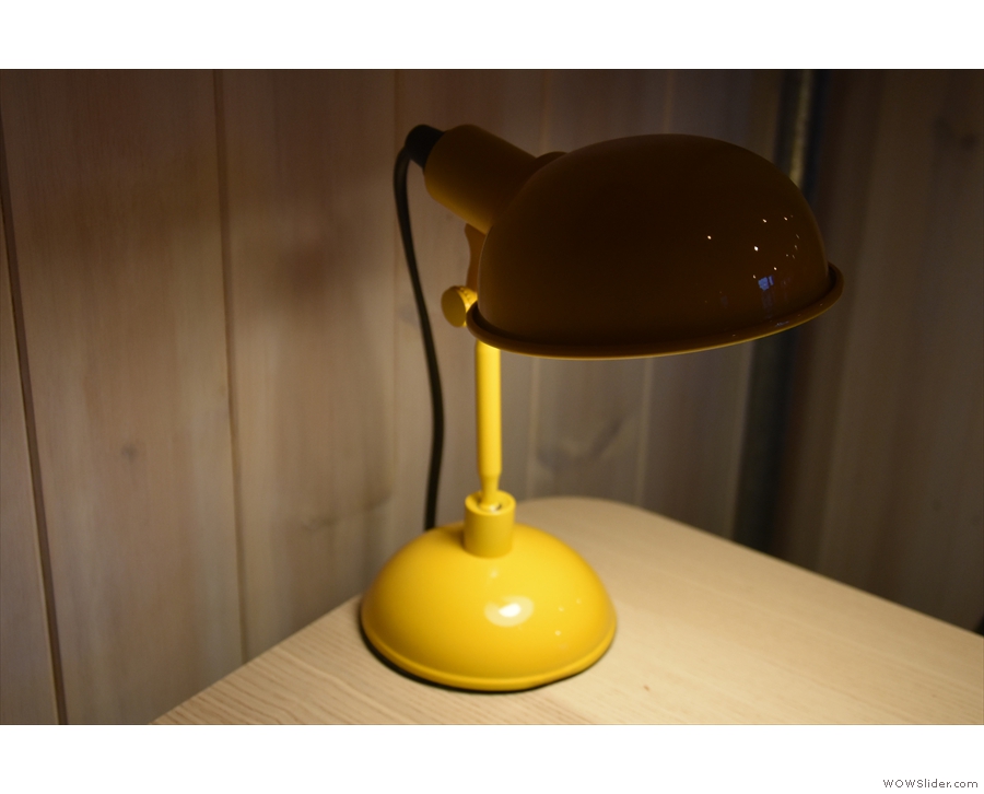 However, I was very taken by this bright yellow desk lamp...