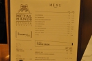 The menu, meanwhile, is at the front, offering a choice of four single-origin pour-overs.