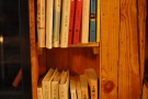 There are more books, this time in Chinese, tucked away at the back.