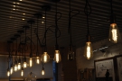 There's plenty of natural light during the day. At night the multiple light bulbs take over.