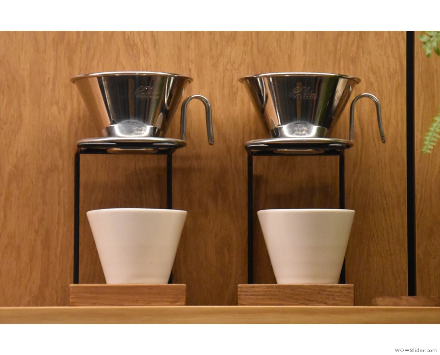 Lowdown also does pour-over coffee using the Kalita Wave filters.