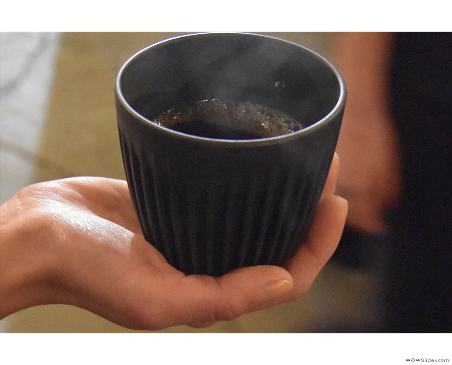 ... coffee husks. A coffee cup made from coffee!