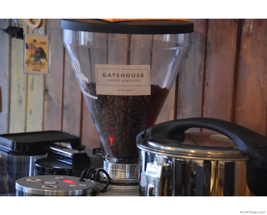 ... where you'll also find the decaf (from Gatehouse Coffee Roasters).
