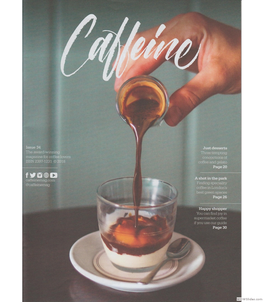 Caffeine Magazine, a perennial contender for the Best Saturday Supplement Award.