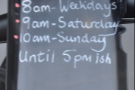I leave you with the opening hours which tells me all I need to know :-)