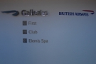 First Class is to the left, as is the spa, while Club World is to the right.