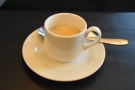 As soon as the seat belt signs were off, I ordered an espresso, which duly arrived.