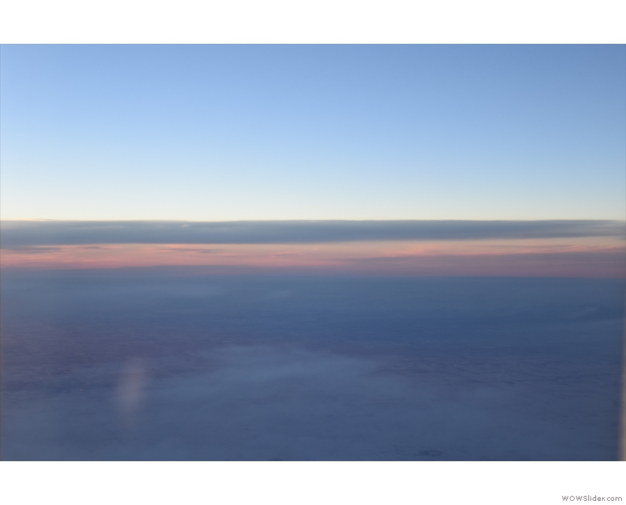 ... and the cloud was back, along with the approach of a second sunset!