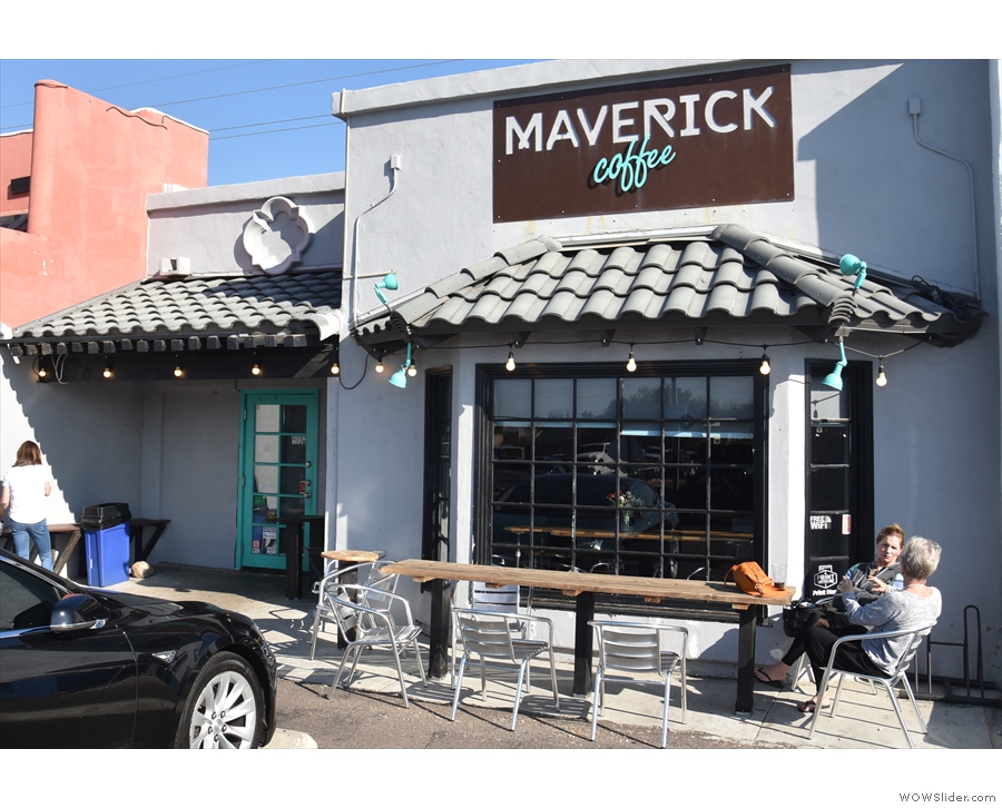 Maverick Coffee, in the Paradise Valley Plaza in Scottsdale, right by my hotel.