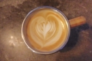 ... this time in my Global WAKEcup and again with more excellent latte art.