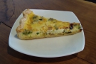 ... along with a rather tasty slice of quiche.
