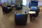 Another view of the four armchairs, each pair with its own coffee table.